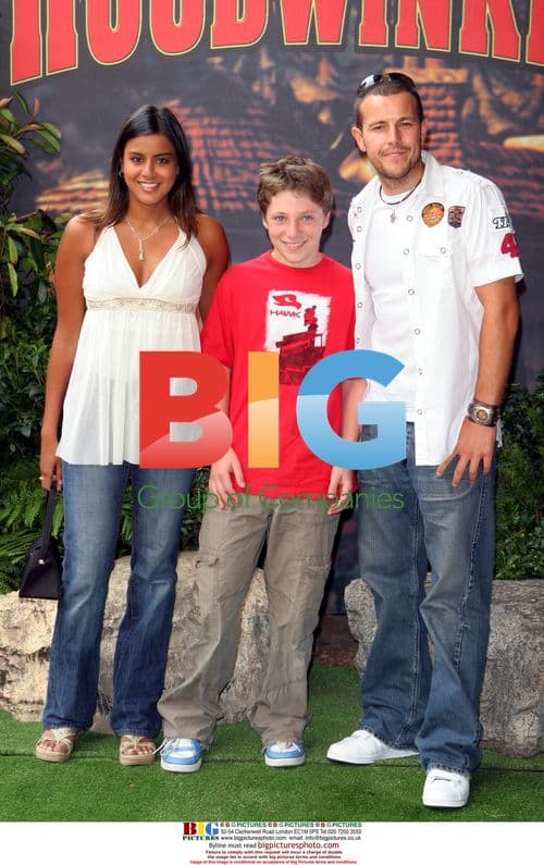 Lee Latchford Evans and Pooja Shah at "Hoodwinked" Premiere