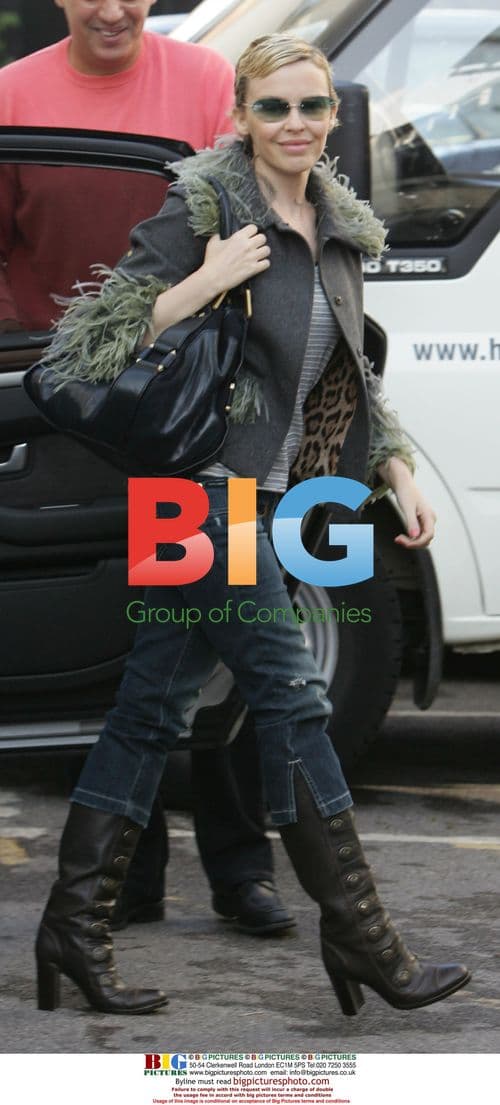 Singer Kylie Minogue at London Photo Shoot