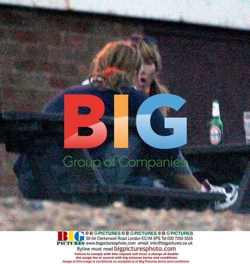 Heather Mills McCartney has drinks after bike ride