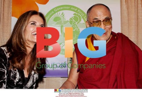 Dalai Lama and Maria Shriver at Women's Conference