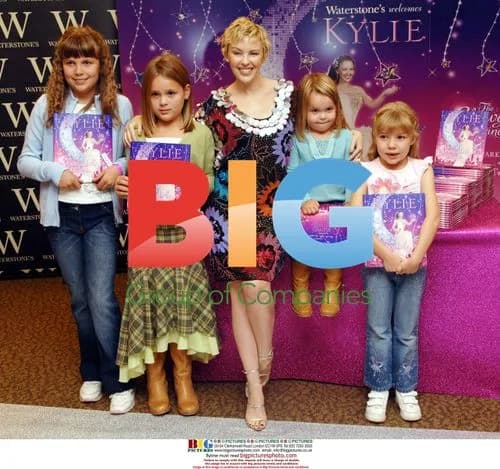 Kylie Minogue at children's book signing