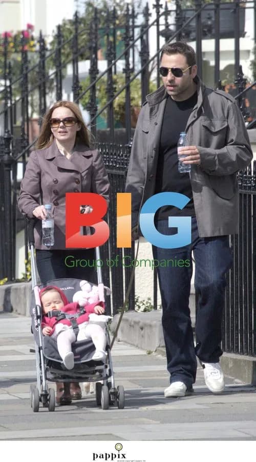 Geri Halliwell and David Walliams in London