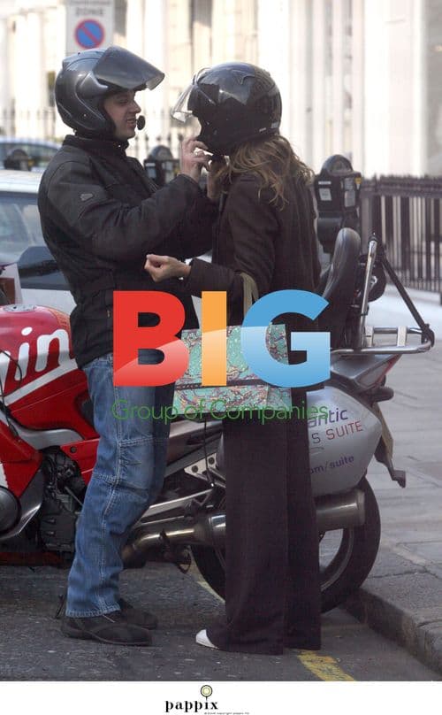 Trinny Woodall rides Virgin Limobike in London