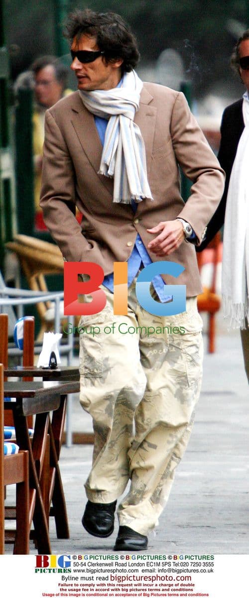 Geoffrey Moore with Italian friends in Portofino