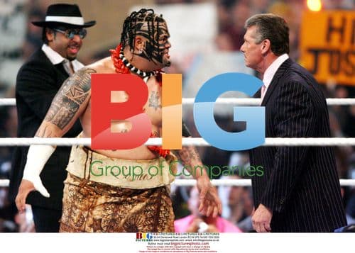 Umaga and Vince McMahon at WrestleMania 23