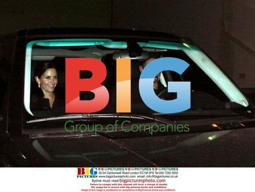 Courteney Cox and Ian Hart leave Beverly Hills restaurant
