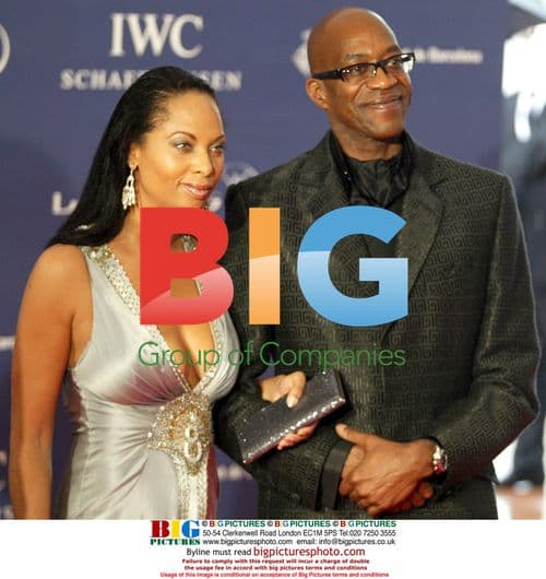 Edwin Moses and partner at 2007 Laureus Sports Awards