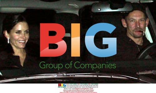 Courteney Cox and Ian Hart leave Beverly Hills restaurant