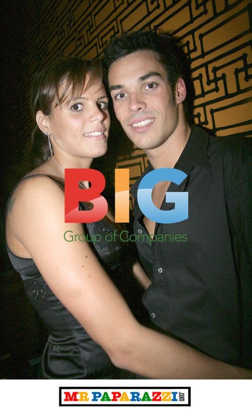 Italian swimmer Luca Marin with girlfriend Laure Manaudou