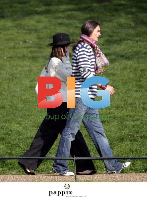 Keira Knightley and Rupert Friend stroll in London