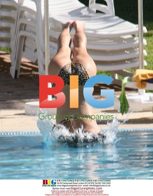 Bianca Gascoigne's Sexy Leopard Bikini Poolside