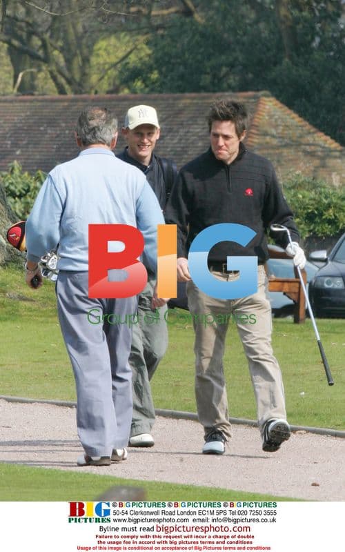 Hugh Grant Practising Golf Handicap