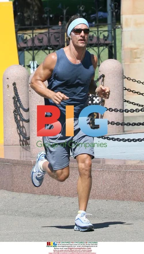 Matthew McConaughey Spotted Running in Sydney