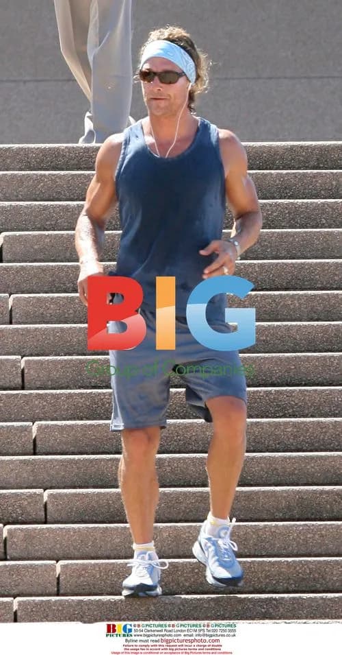 Matthew McConaughey Spotted Running in Sydney
