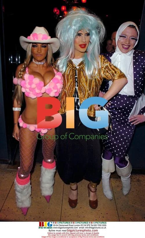 Jodie Marsh and Sarah Barrand at Circus Night Club