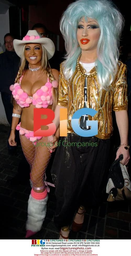 Jodie Marsh and Sarah Barrand at Circus Night Club