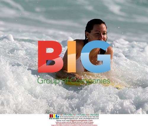 Linzi Stoppard on Holiday in the Caribbean