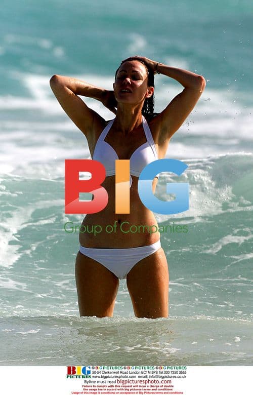 Linzi Stoppard on Caribbean holiday