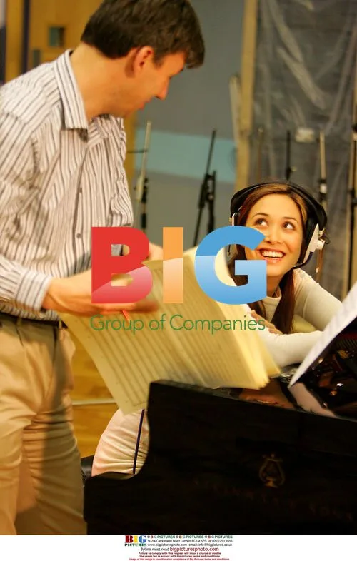 Pregnant singer Myleene Klass at Abbey Road Studios