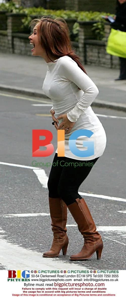 Pregnant Myleene Klass at Abbey Rd Studios