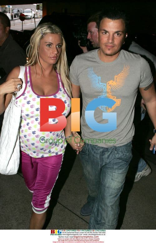 Pregnant Katie Price and Peter Andre shop in LA