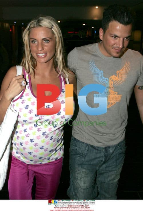 Pregnant Katie Price and husband Peter Andre