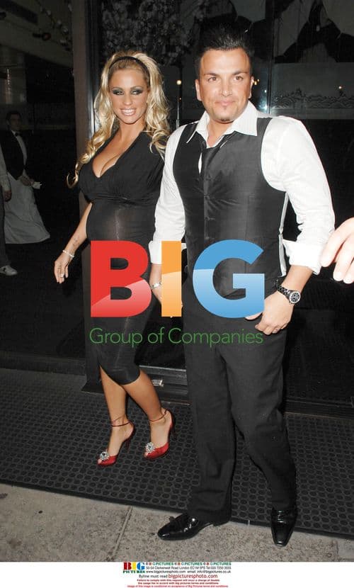 Pregnant Katie Price and Peter Andre