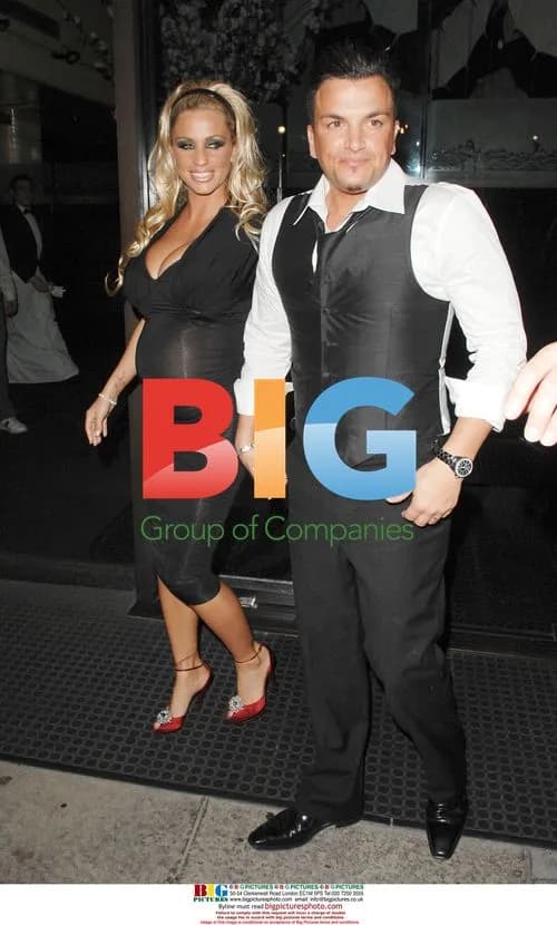 Pregnant Katie Price and Peter Andre