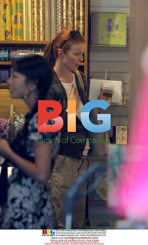 Marcia Cross runs errands in Santa Monica