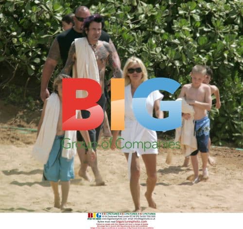 Pamela Anderson and Tommy Lee Family Vacation