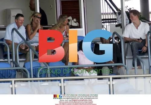 Prince Harry and Chelsy Davy at Cricket Match
