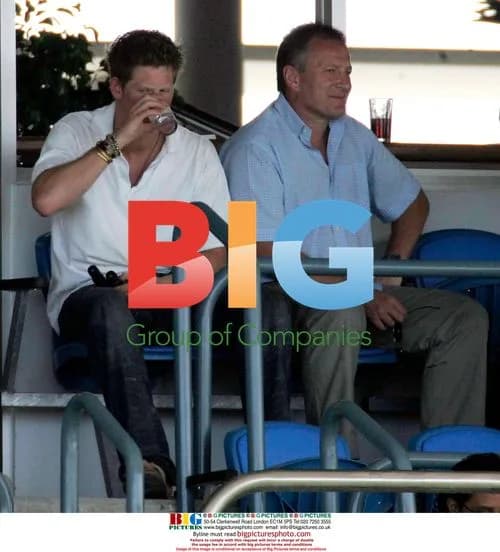 Prince Harry and Chelsy Davy at Cricket Match