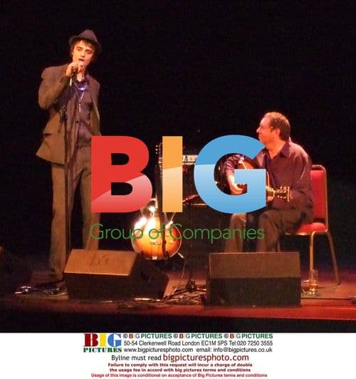 Pete Doherty on Stage at Hackney Empire
