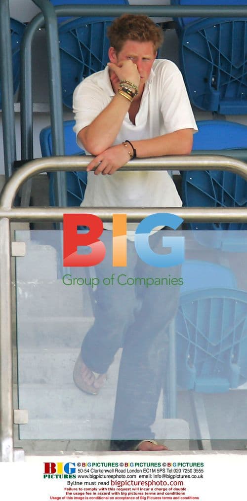 Prince Harry Sulks at Cricket Match