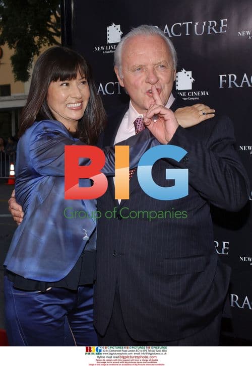 Anthony Hopkins and Stella Arroyave at 'Fracture' Premiere