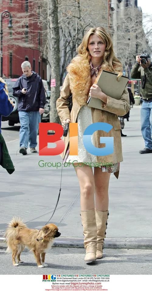 Mischa Barton and Dog Ziggy in NYC