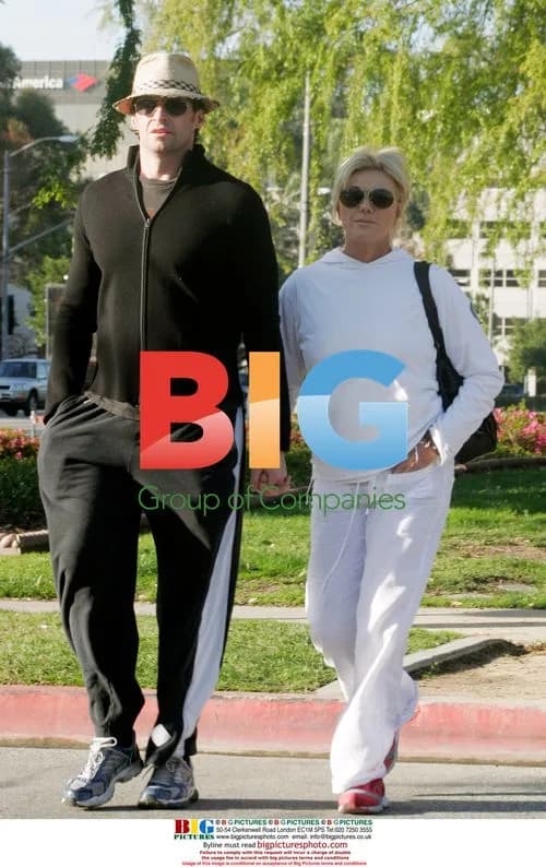 Hugh Jackman and Wife Take Long Walk