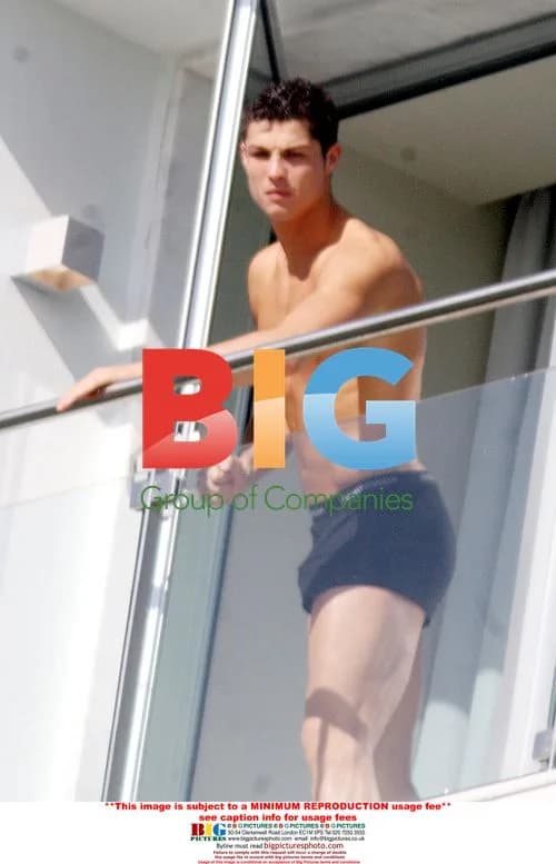 Cristiano Ronaldo Shirtless on Balcony