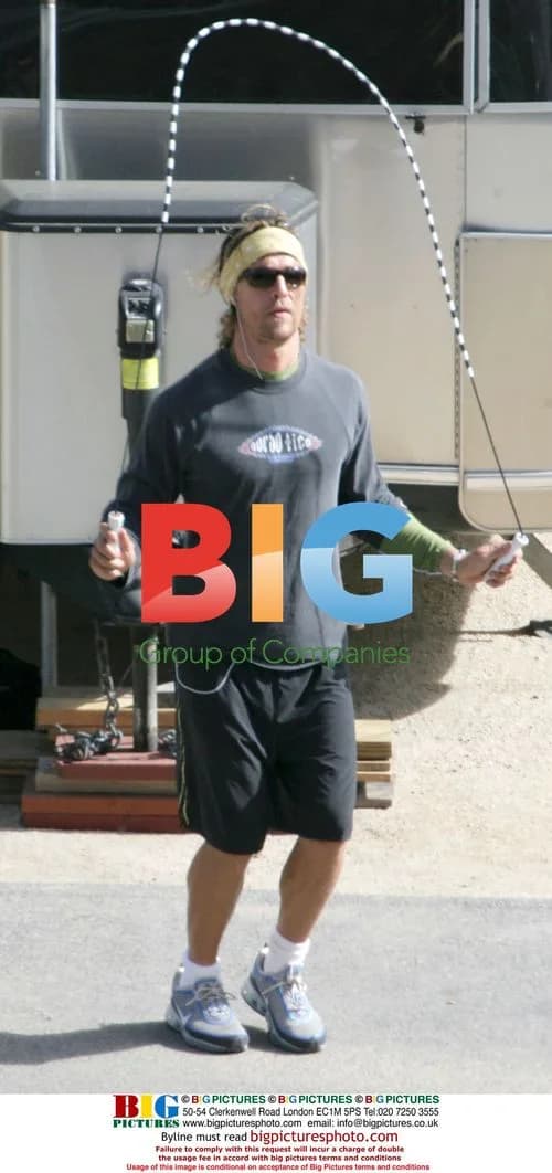 Matthew McConaughey Working Out at Trailer Park