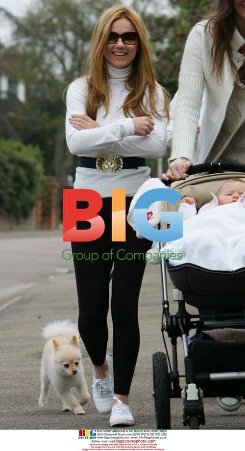 Geri Halliwell Taking Walk in London