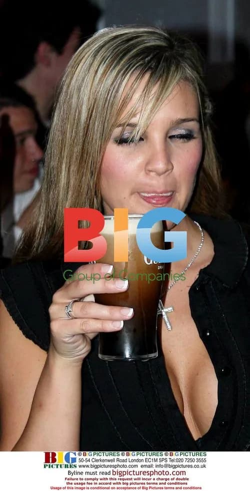 Danielle Lloyd Pulls Pints at Dublin Club