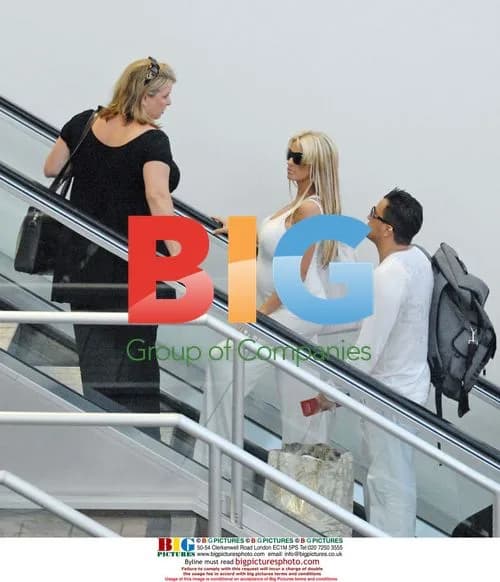 Katie Price and Peter Andre at LAX