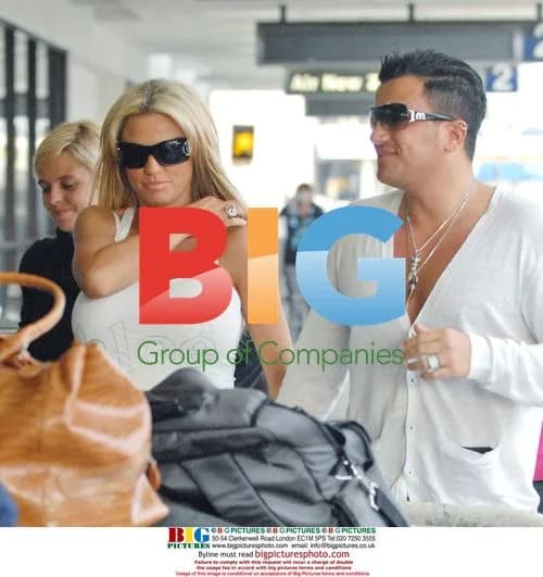 Katie Price and Peter Andre at LAX