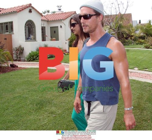 Matthew McConaughey and Brazilian Girlfriend Visit Friend