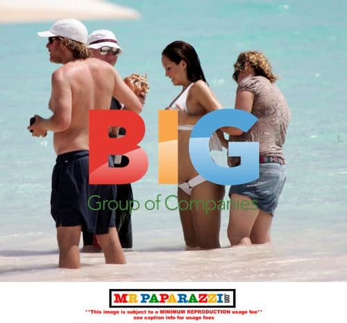 Pregnant Myleene Klass photoshoot in Bahamas