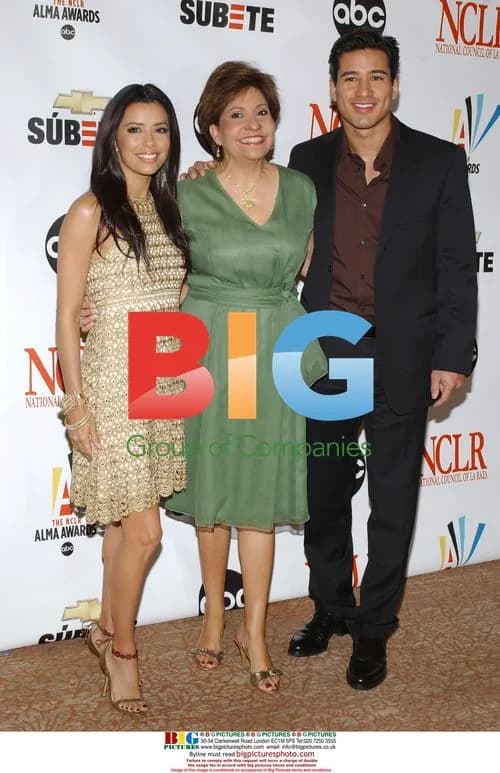Eva Longoria, Mario Lopez, and Janet Murguia at 2007 ALMA Awards