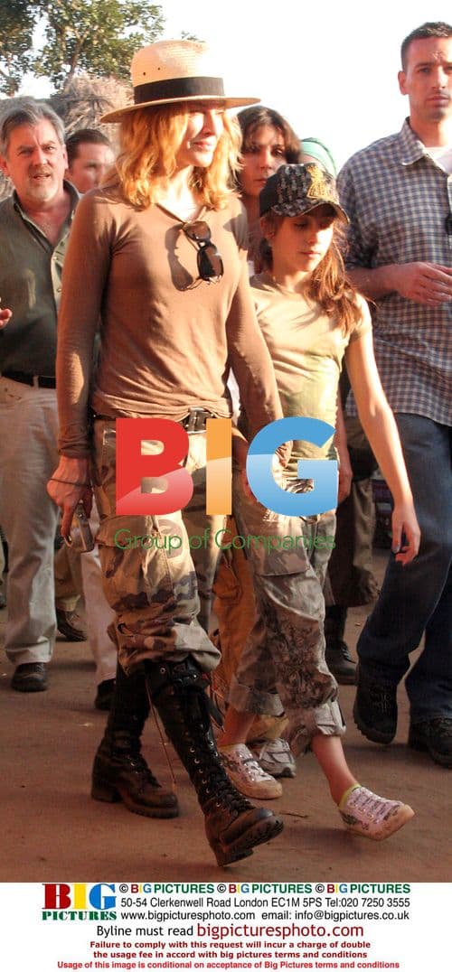 Madonna tours Malawi corn fields with daughter Lourdes