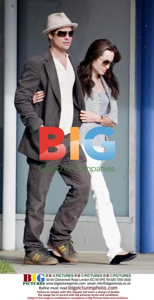 Brad Pitt and Angelina Jolie Drop Kids at Daycare