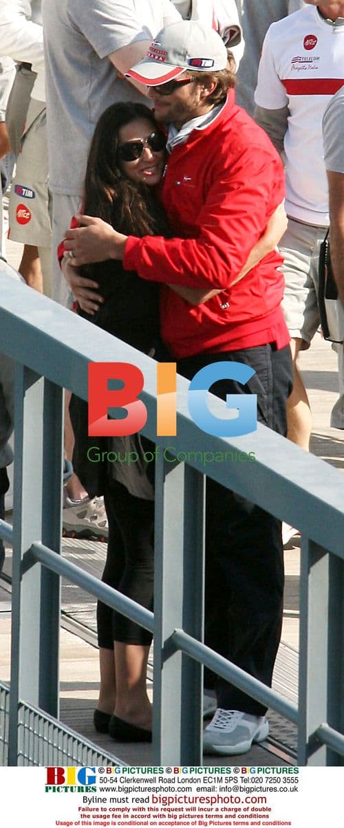 Demi Moore and Ashton Kutcher at America's Cup