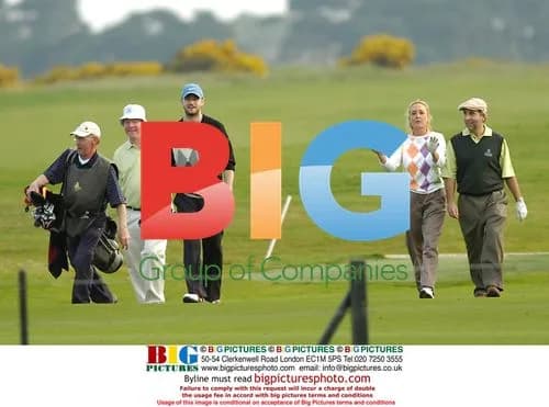 Justin Timberlake Golfing in Scotland